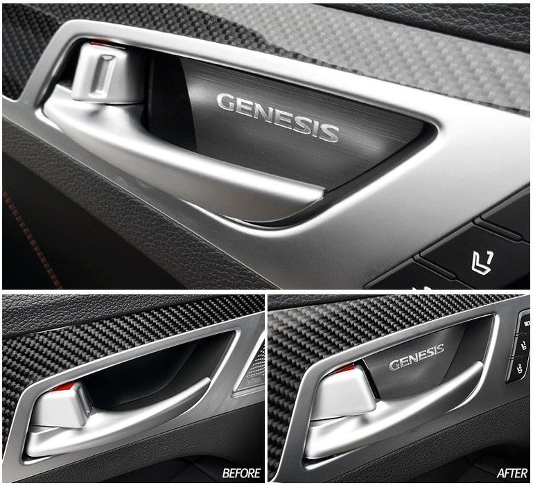 Designer Door Handle Catch Plate Set (4pcs) For 2015+ Genesis Sedan, G70, G80, GV80