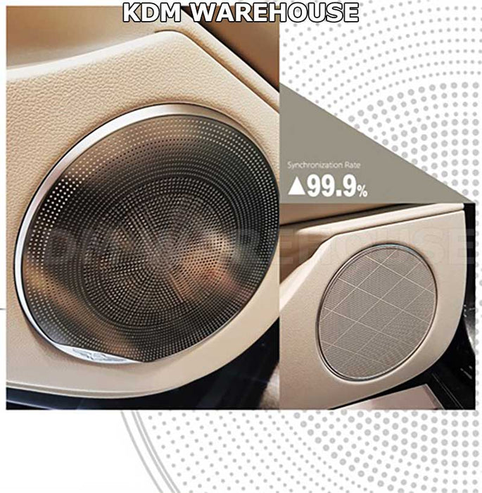 Burmester Style Stainless Steel Genesis Door Speaker Covers for 2021+ G80