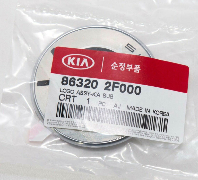 Factory OEM Kia Motors Badge in Chrome