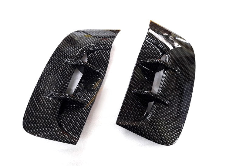 Factory Fender Vent Set in Carbon Fiber Style or Glossy Black for 2018-2023 Kia Stinger