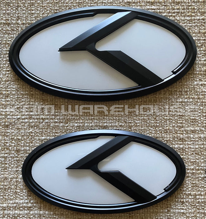 KLexus Emblem Set (White w/Black)