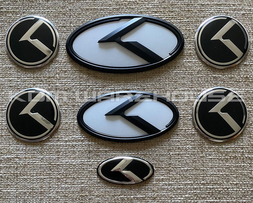KLexus Emblem Set (White w/Black)