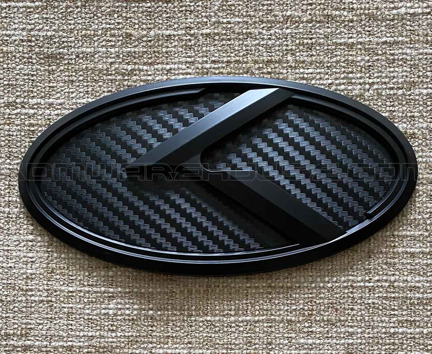 KLexus Front or Rear Badges and Emblems (Black Carbon w/Black)
