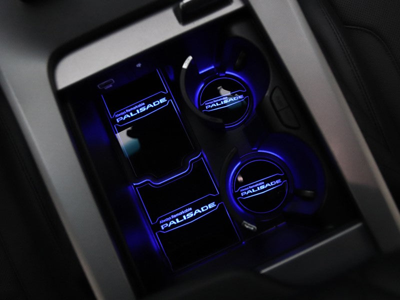Hyundai Palisade LED-Lit Console Cup Holder 4 Piece Set