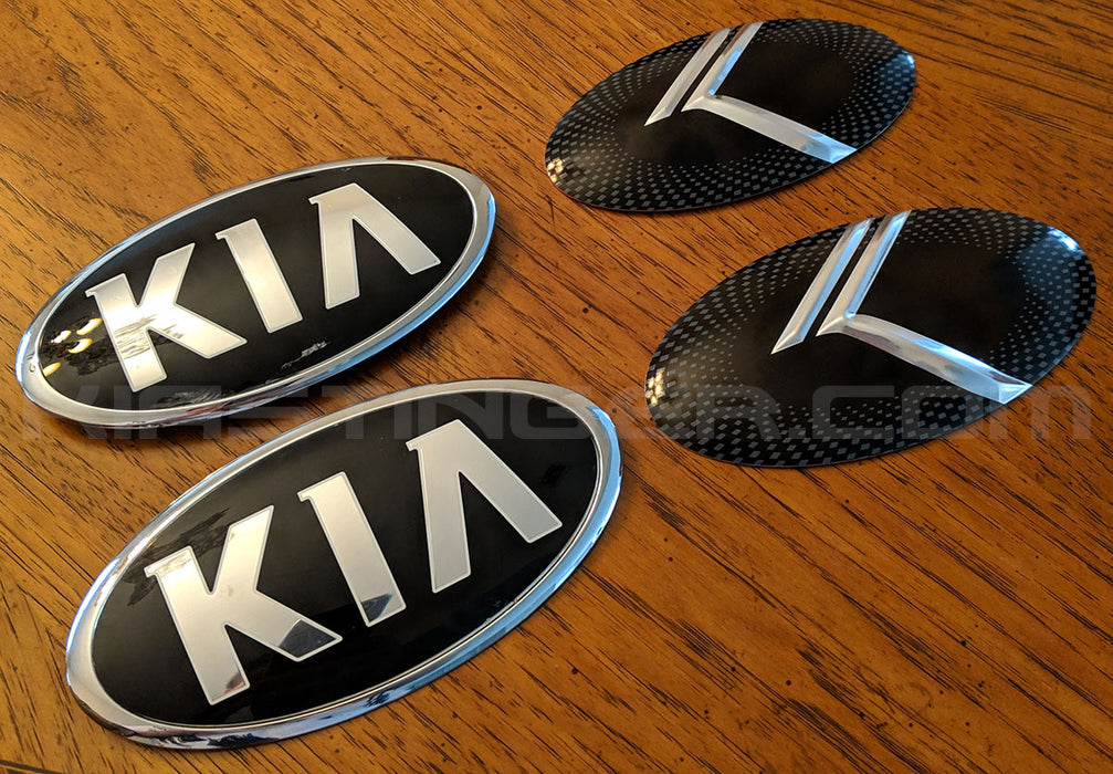 Vintage K Metal Skins Front and/or Rear Badge/Emblem Overlays