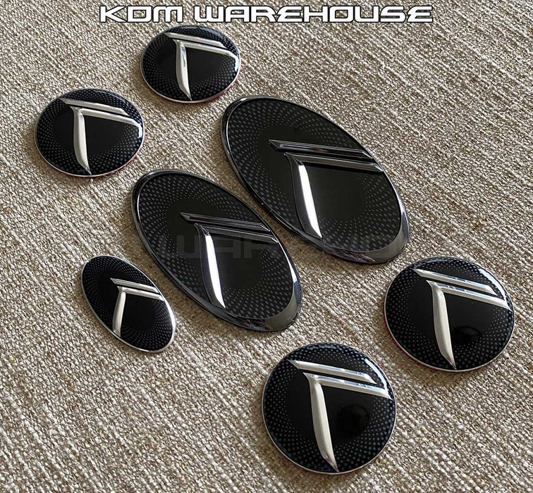 Vintage K Emblem Set (Checkered w/Black Chrome)