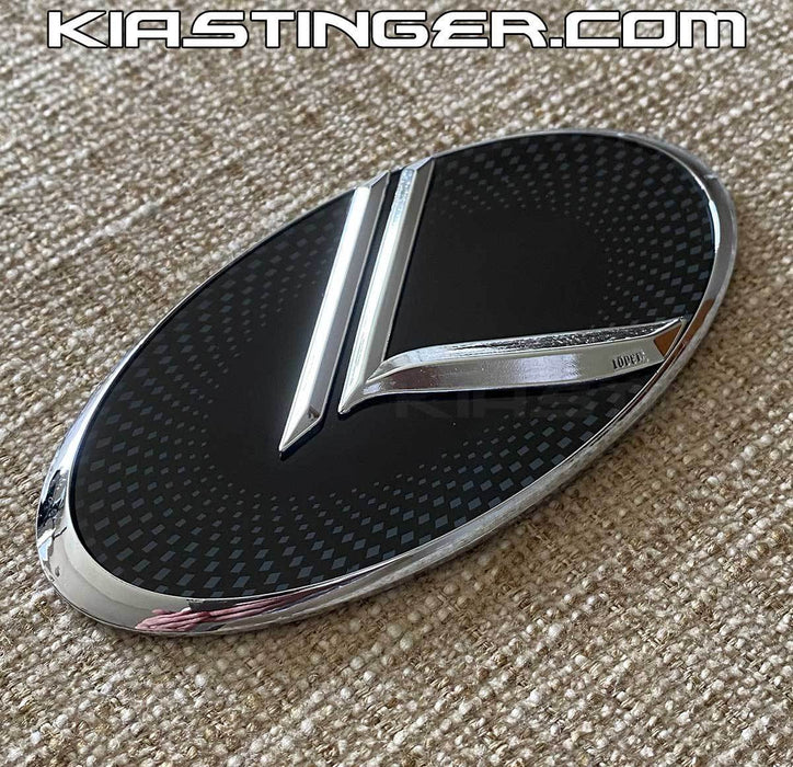 Vintage K Front or Rear Badges and Emblems (Checkered w/Black Chrome)