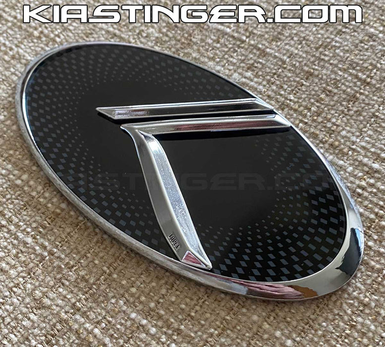 Vintage K Front or Rear Badges and Emblems (Checkered w/Black Chrome)
